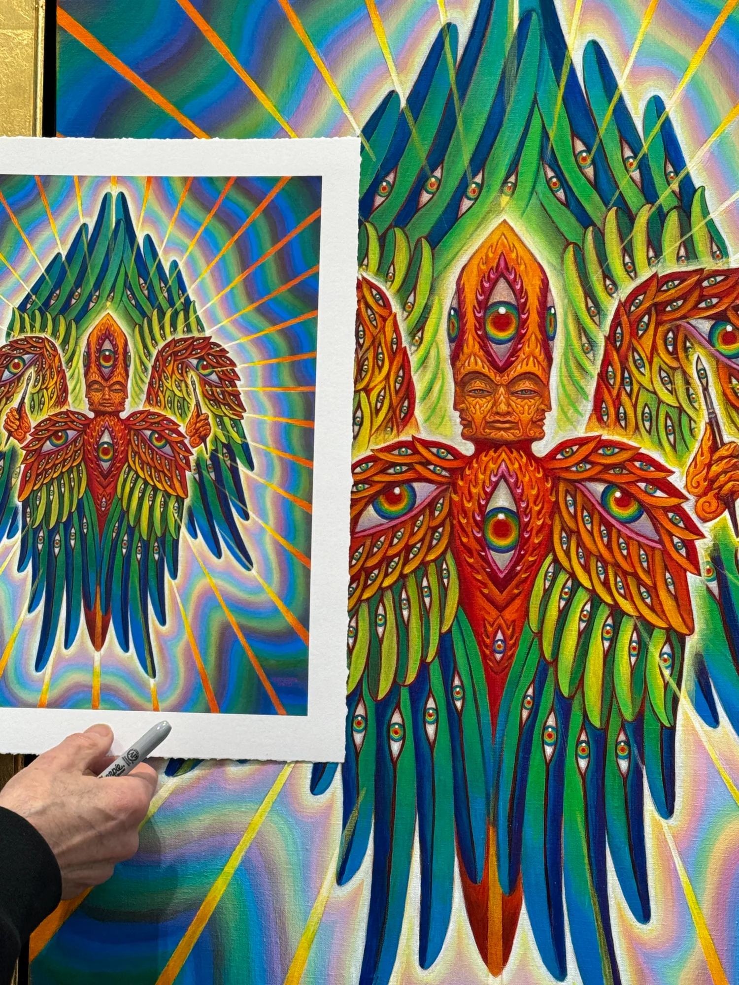 Angel of Art - Color Paper Print - Image 4