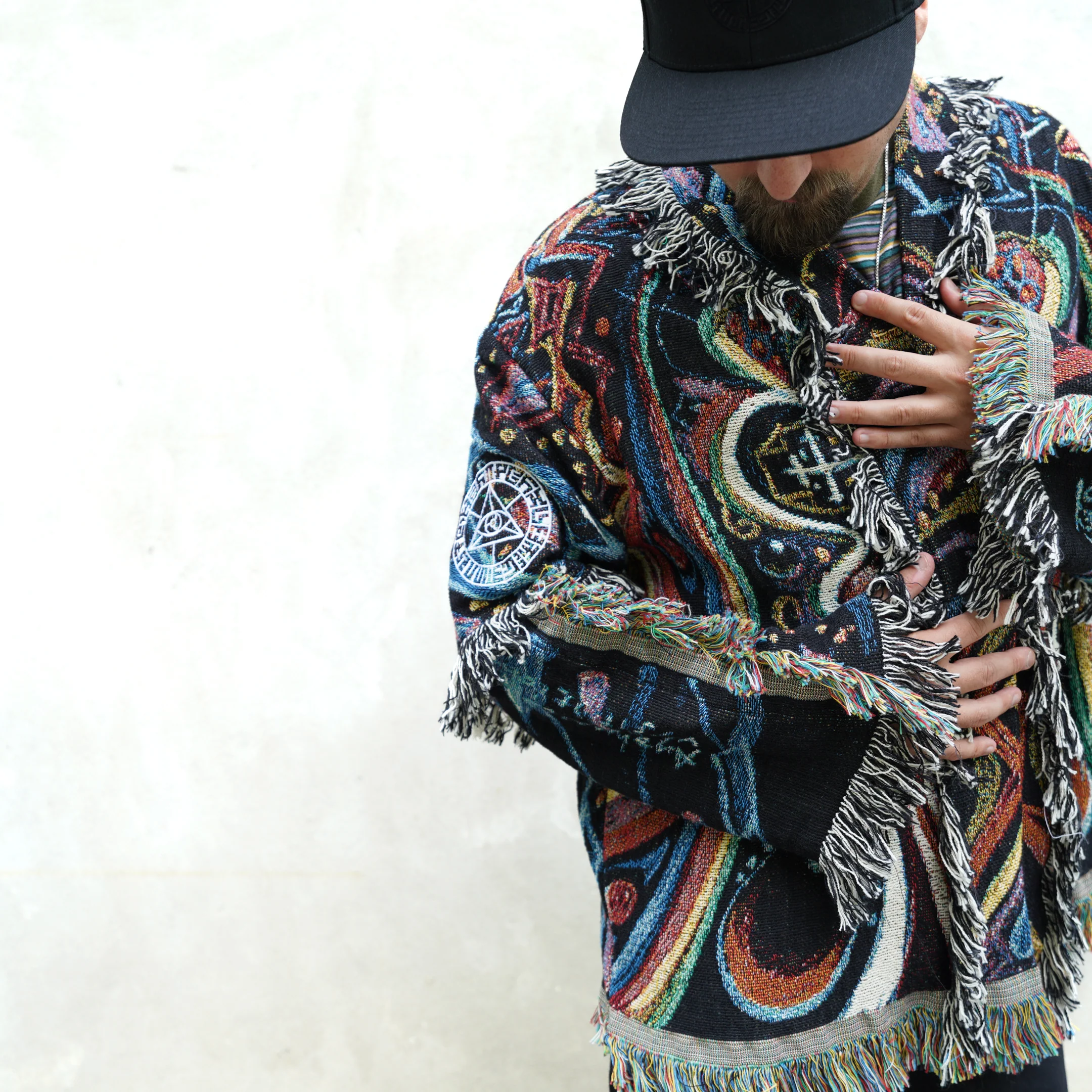 Ayahuasca Visitation - Woven Cardigan - Image 3