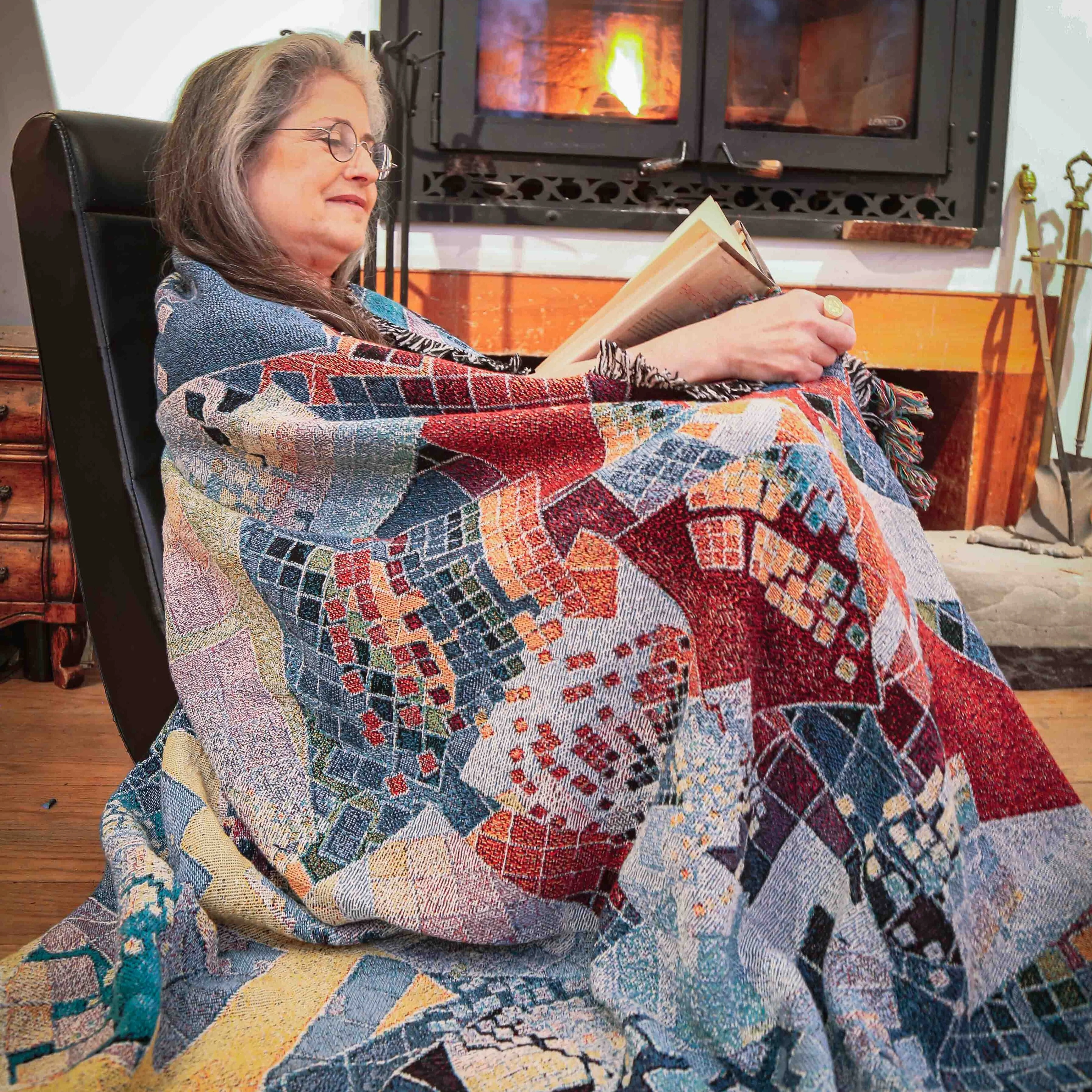 Blue Chaos - Art Blanket - Image 4
