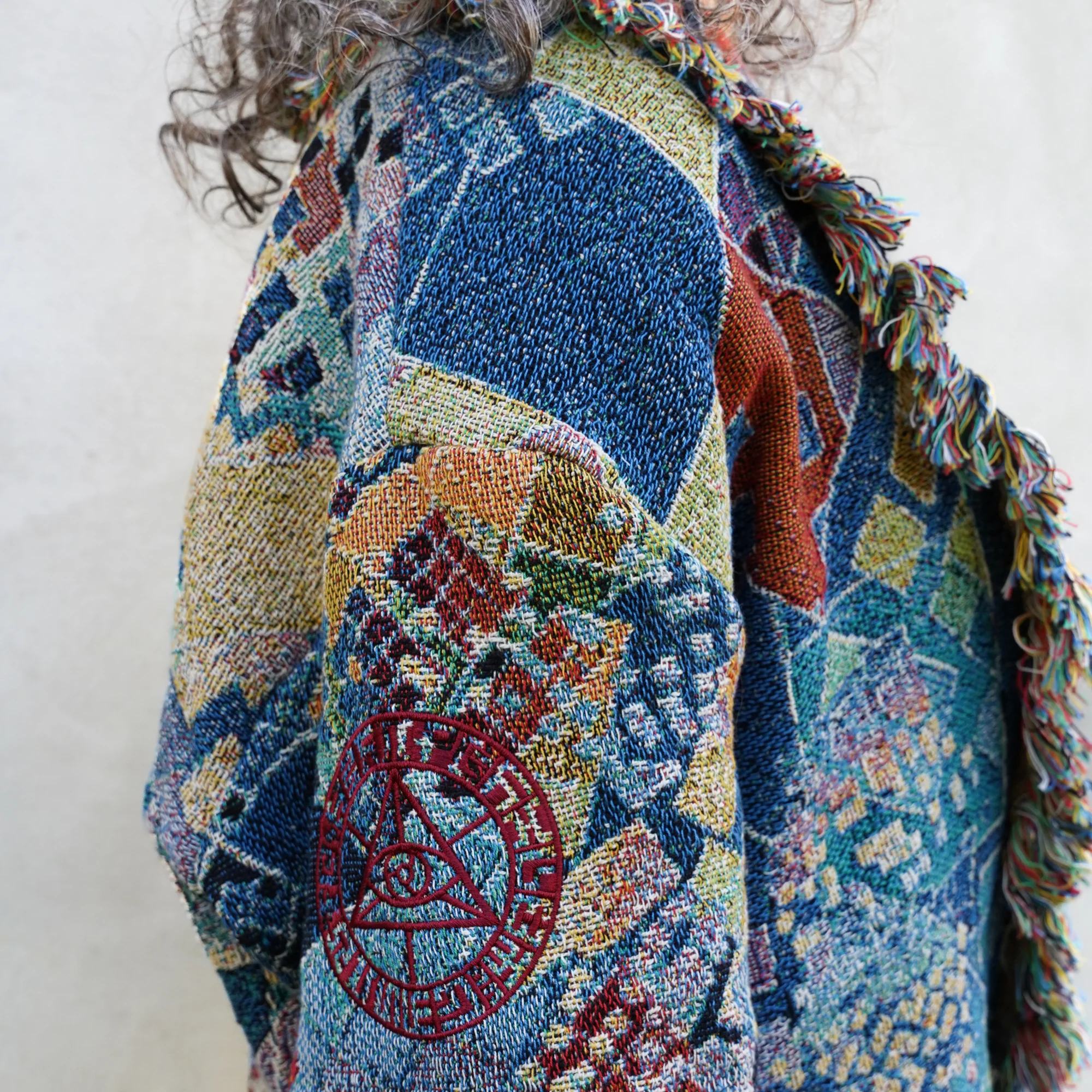 Blue Chaos - Woven Cardigan - Image 3