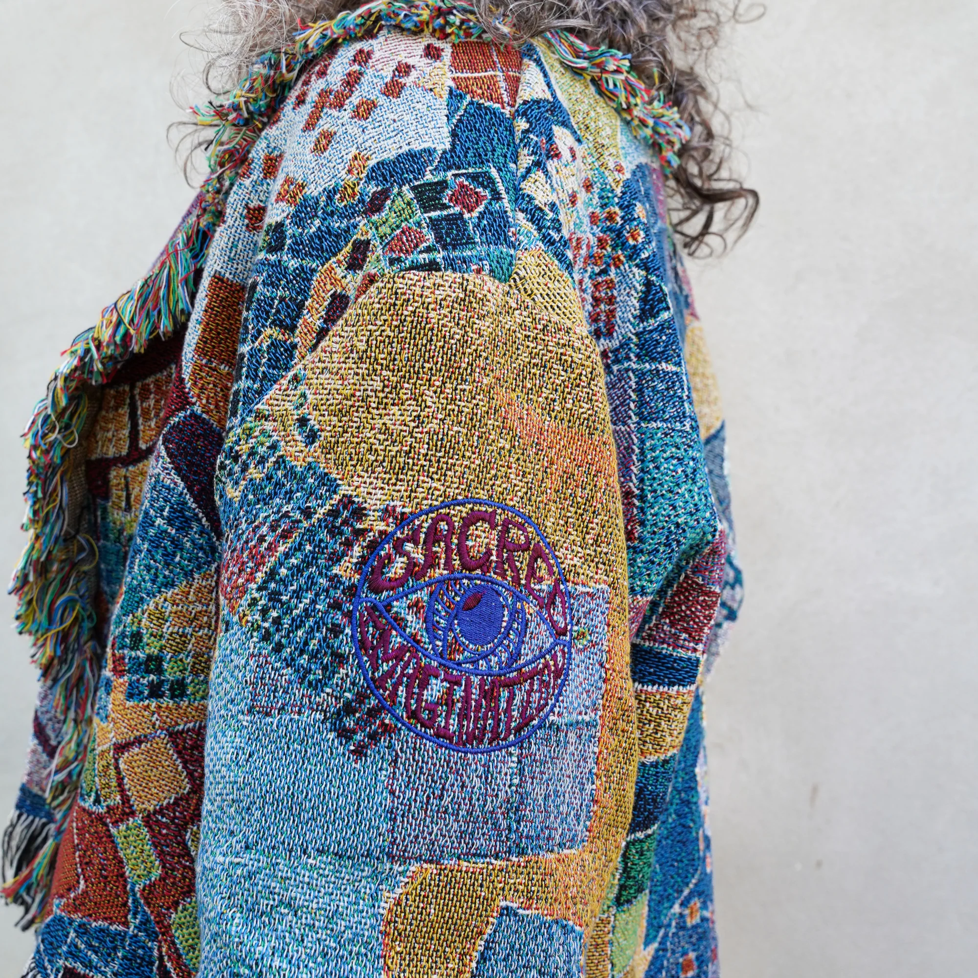 Blue Chaos - Woven Cardigan - Image 4