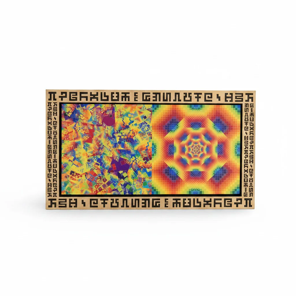 Chaos, Order & Secret Writing - Metal Print