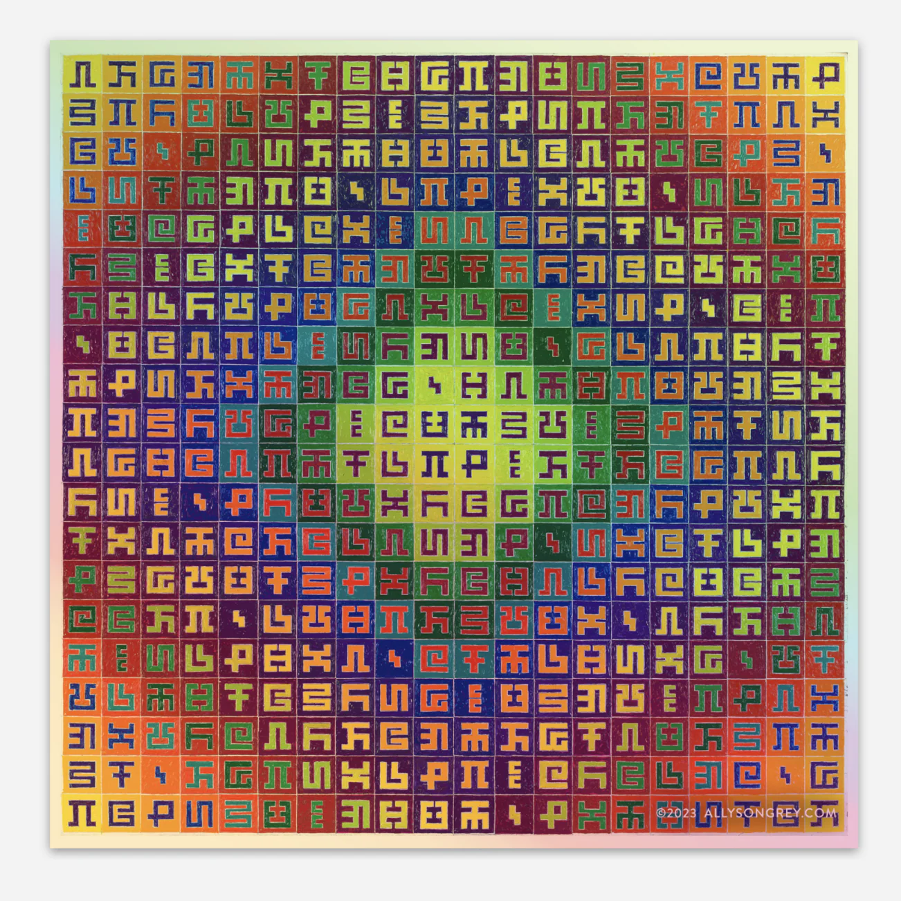Complementary Mandala - Sticker - Image 3