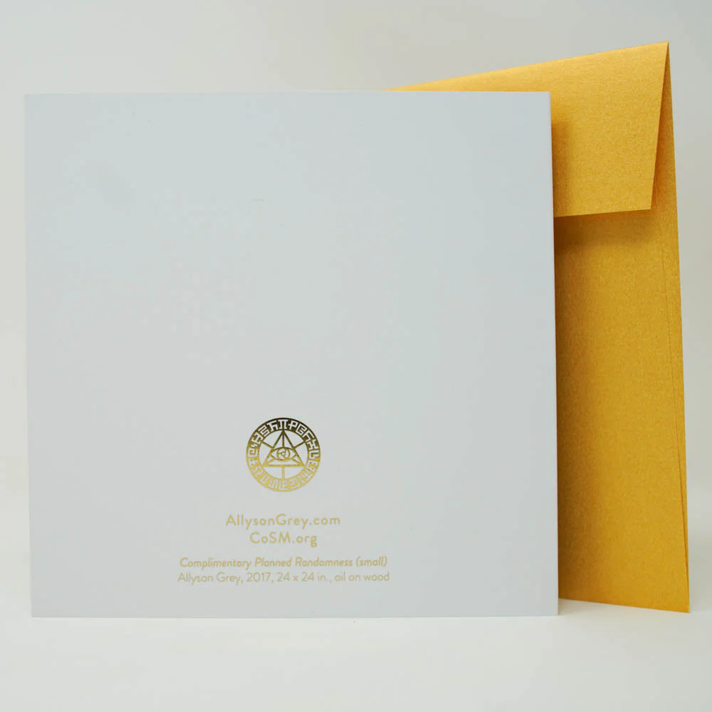 Complimentary Planned Randomness - Gold Foil Notecard - Image 2