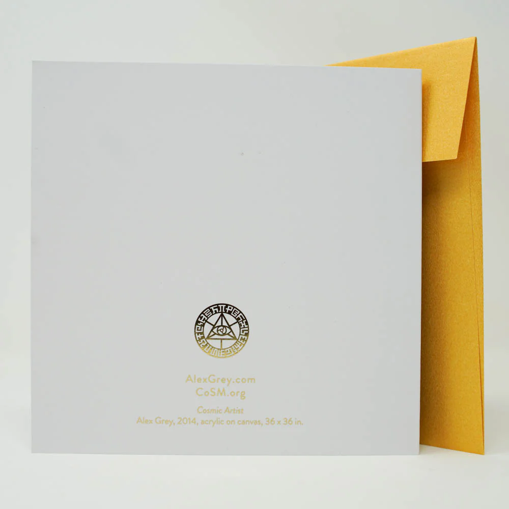 Cosmic Artist - Gold Foil Notecard - Image 2