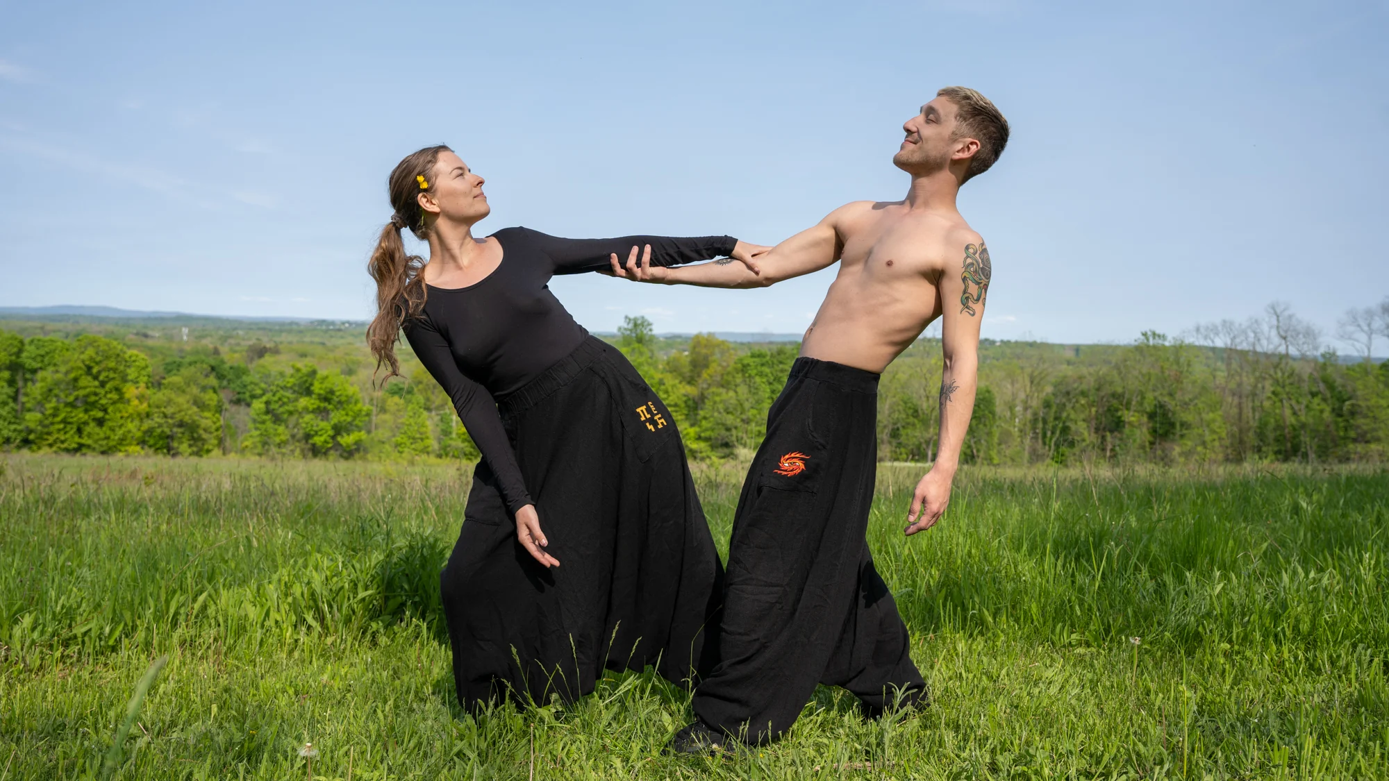 Cosmic Eye - Italian Linen Harem Pants - Image 3
