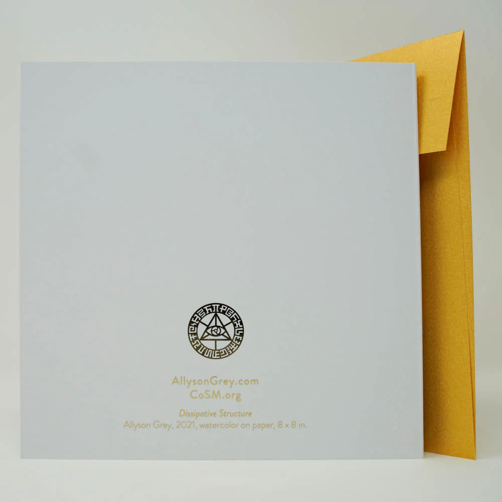 Dissipative Structure - Gold Foil Notecard - Image 2
