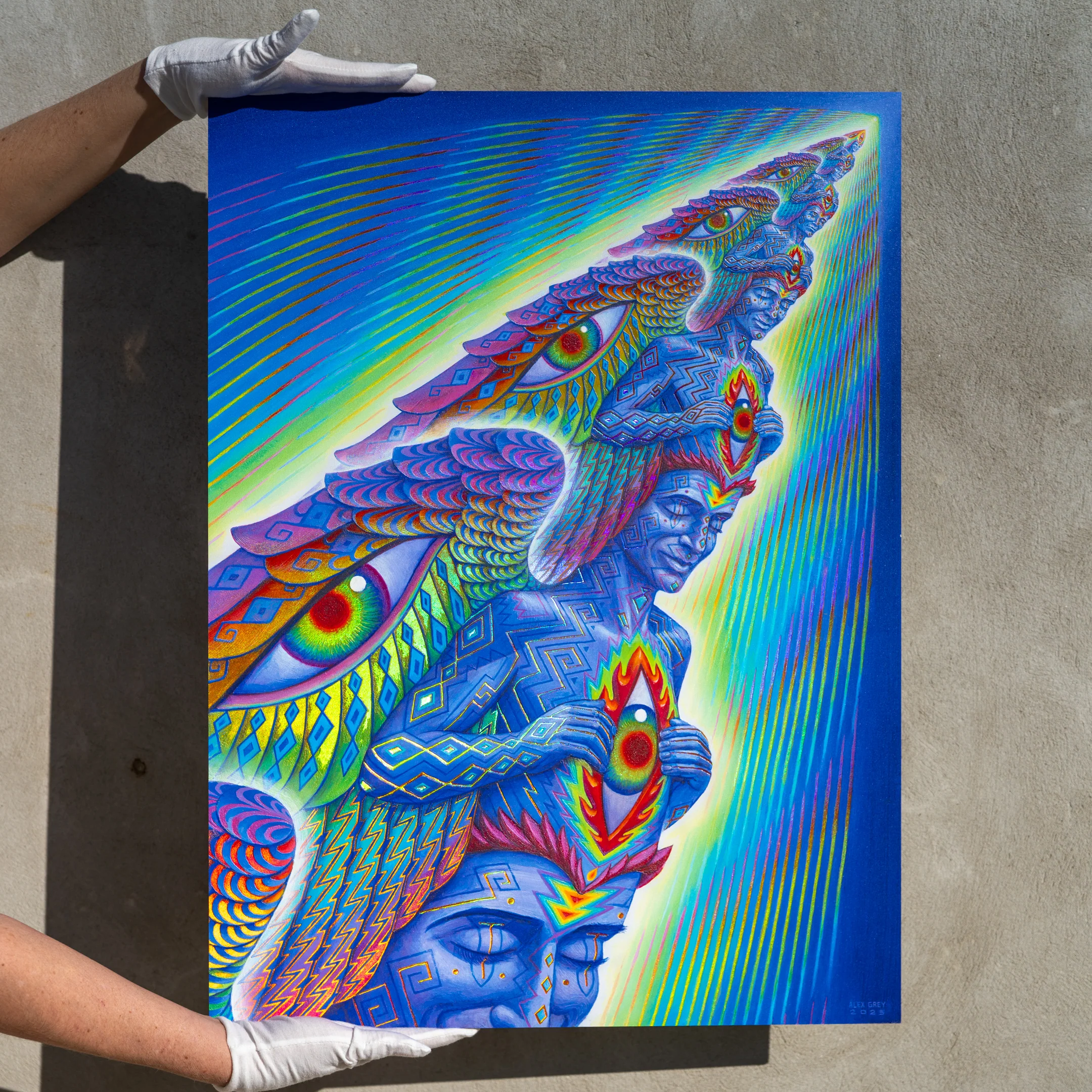 Higher Self - Textured Foil Metal Print