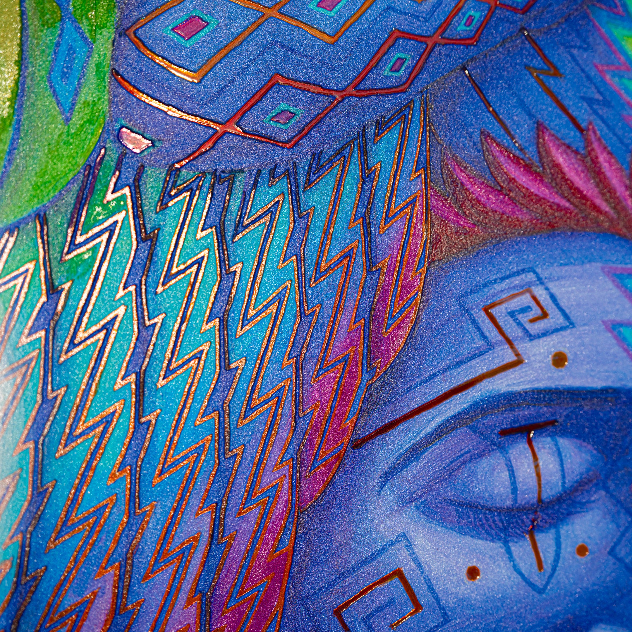 Higher Self - Textured Foil Metal Print - Image 3