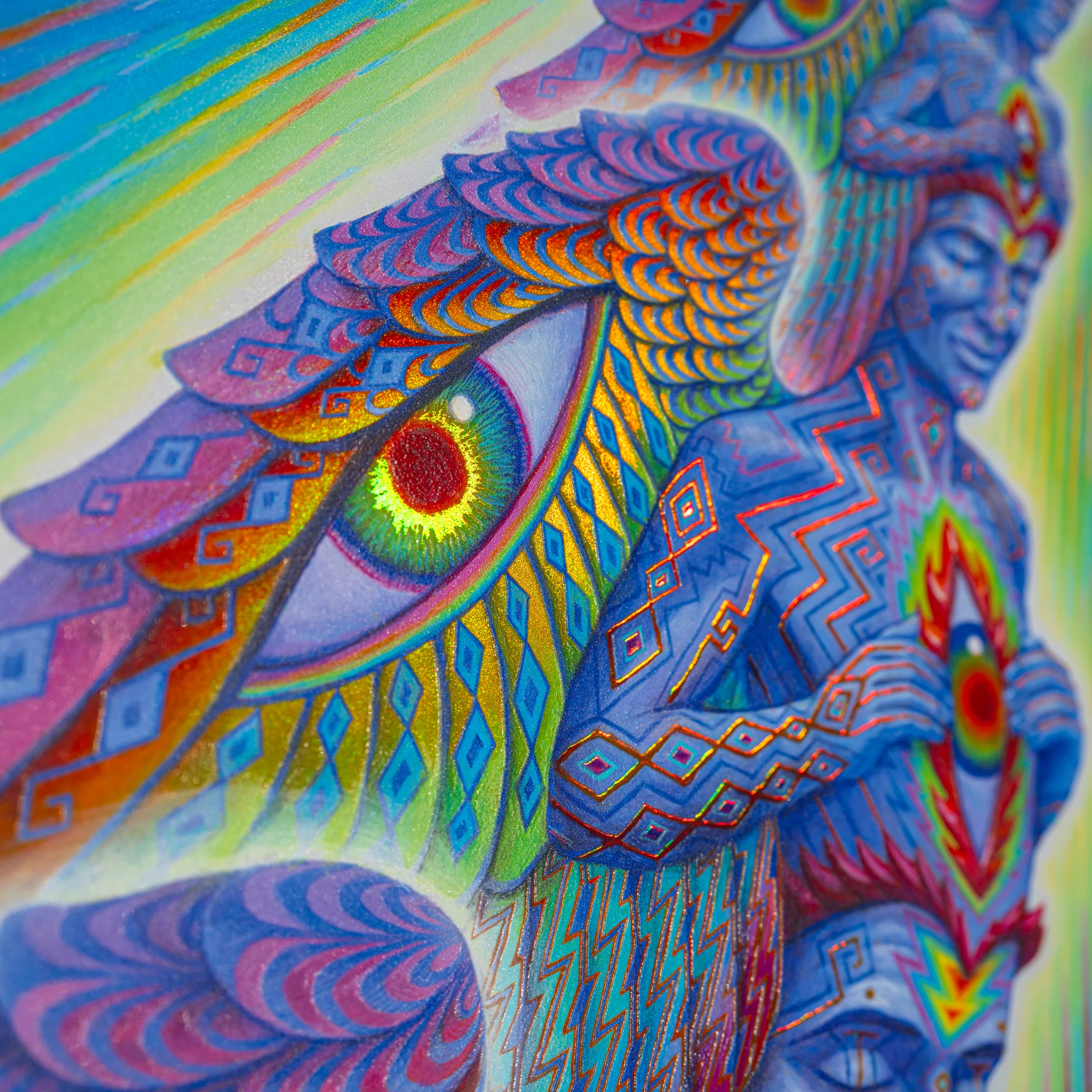 Higher Self - Textured Foil Metal Print - Image 4