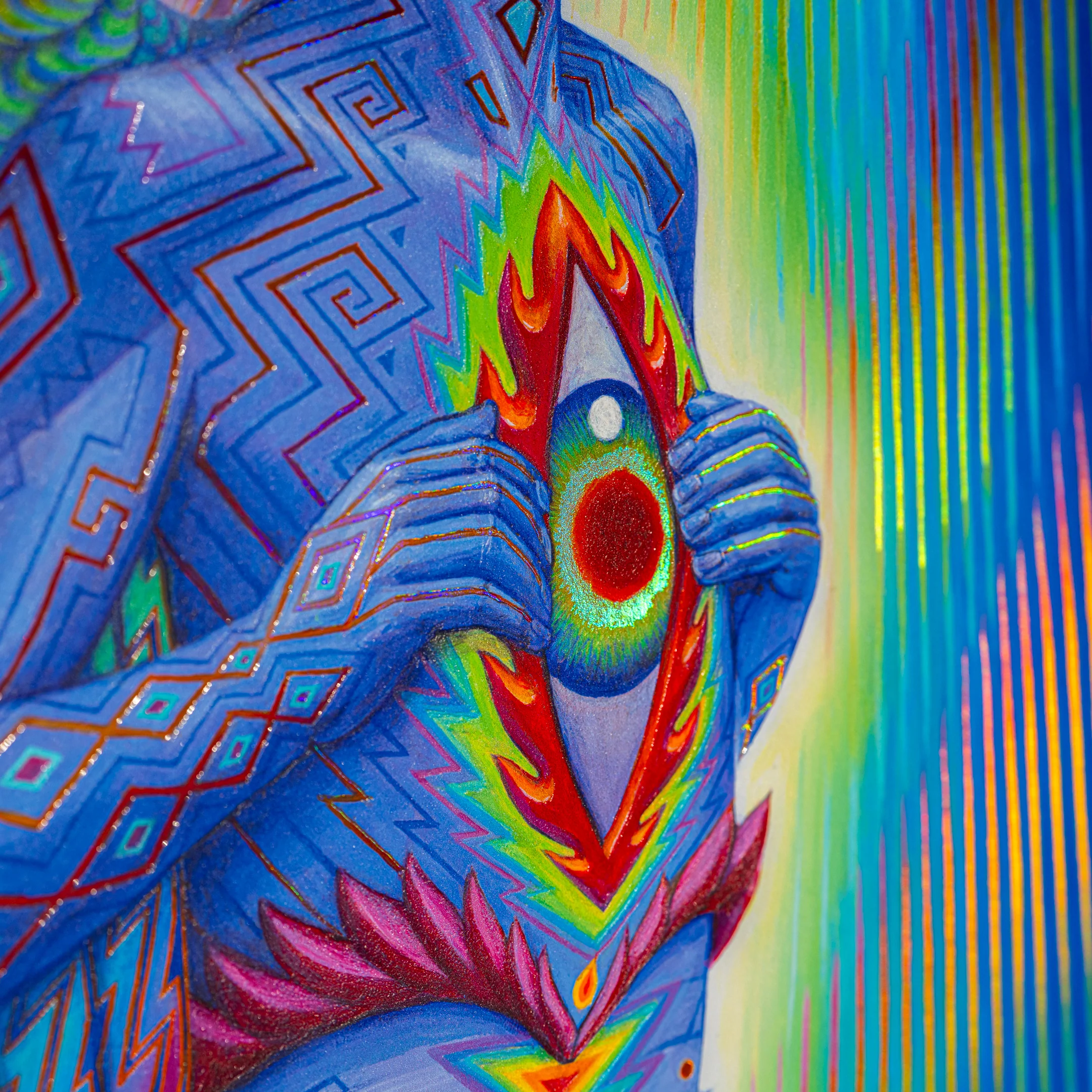 Higher Self - Textured Foil Metal Print - Image 5