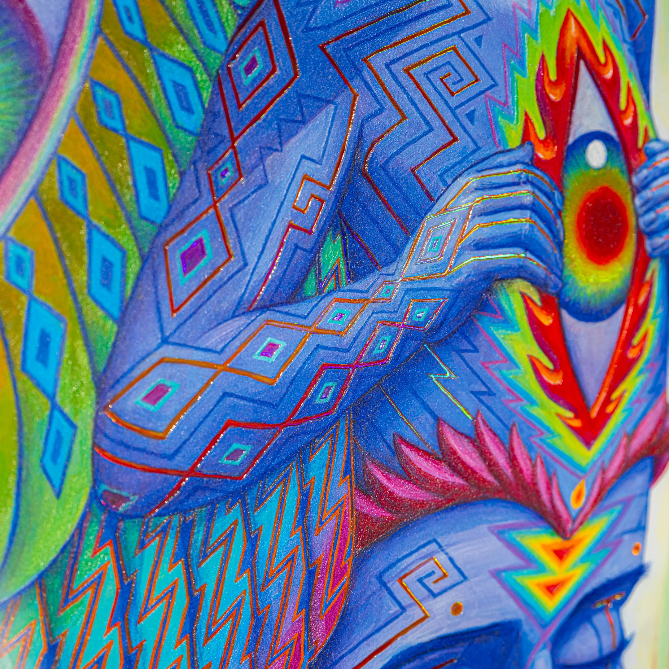 Higher Self - Textured Foil Metal Print - Image 6