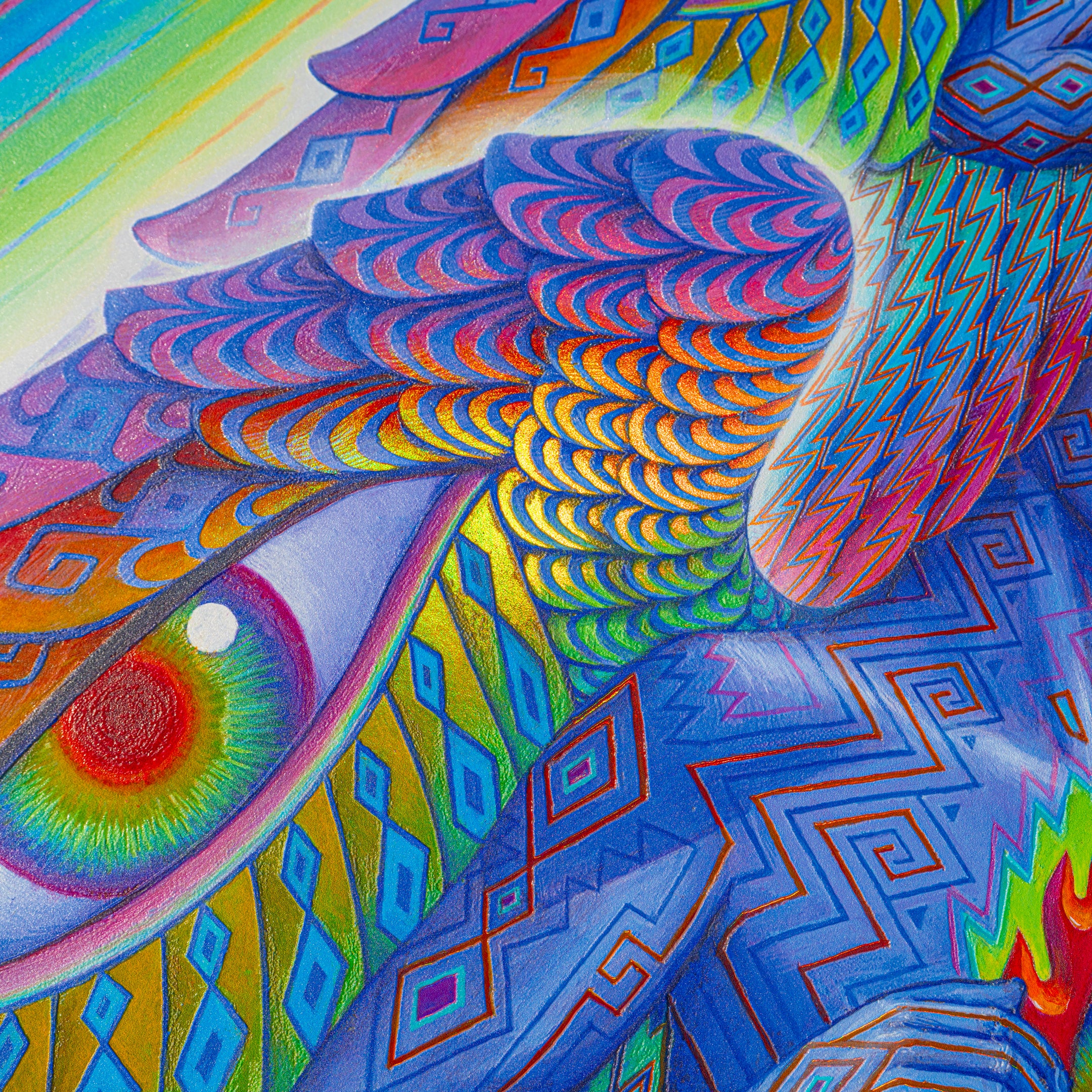 Higher Self - Textured Foil Metal Print - Image 7