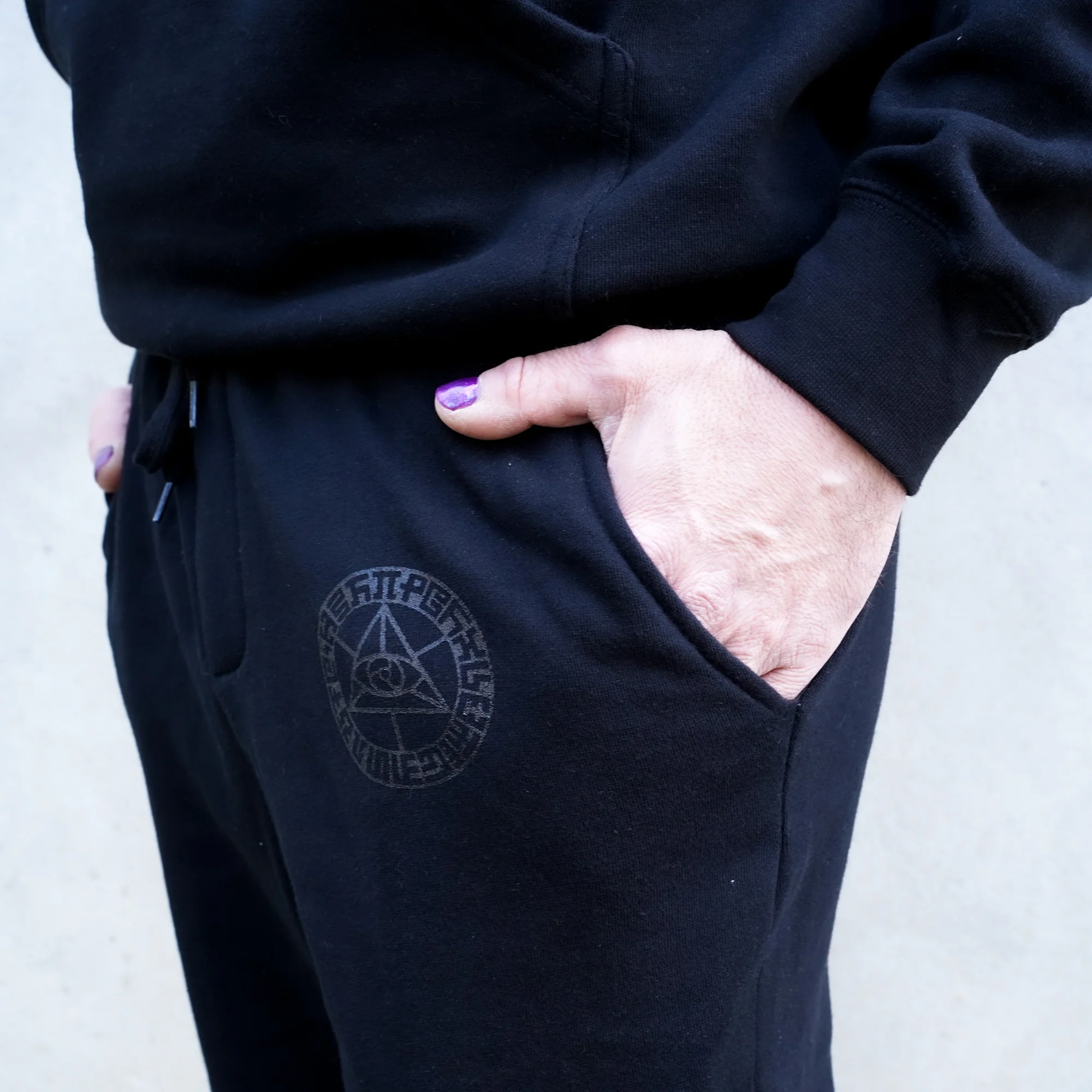 Secret Writing - Black Joggers - Image 3
