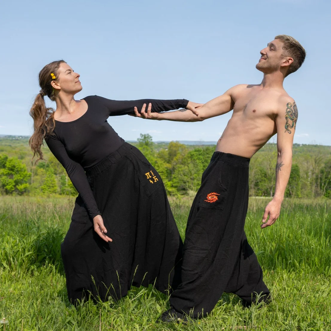 Secret Writing - Italian Linen Harem Pants - Image 3