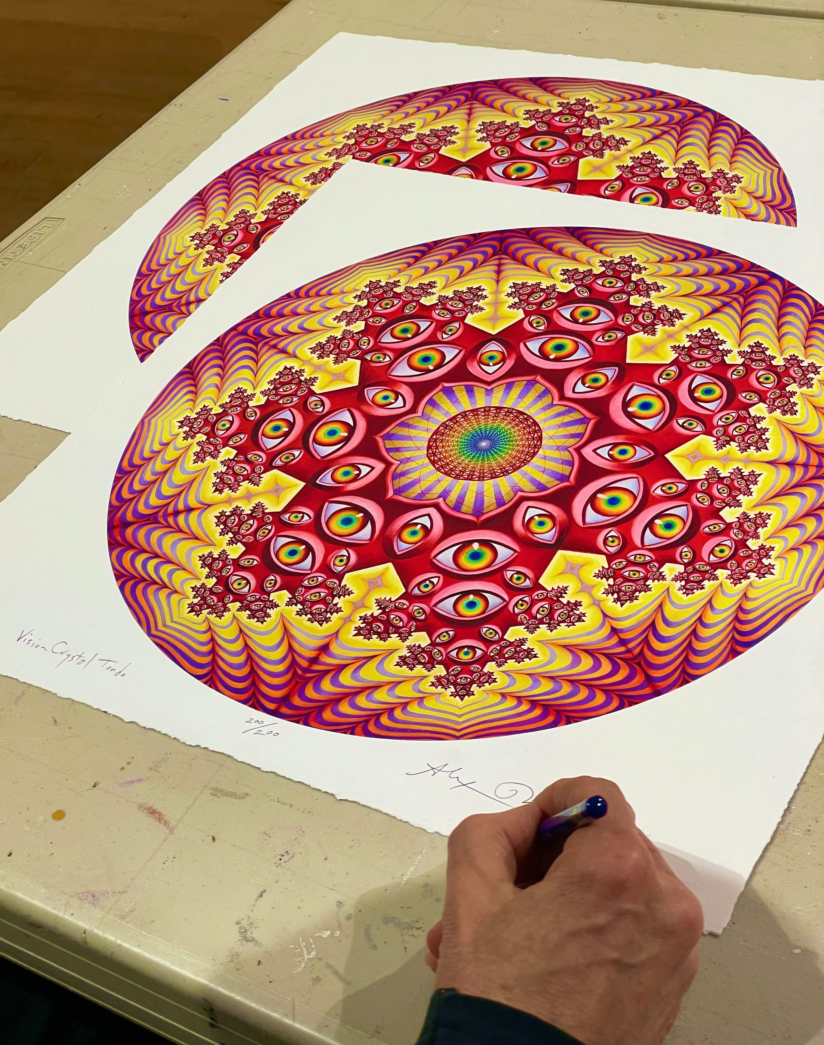 Vision Crystal Tondo - Paper Print - Image 2